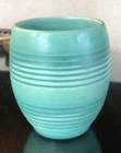 Stangl Pottery  Green Ribbed Tumbler #1902 Mid-Century 1950’s