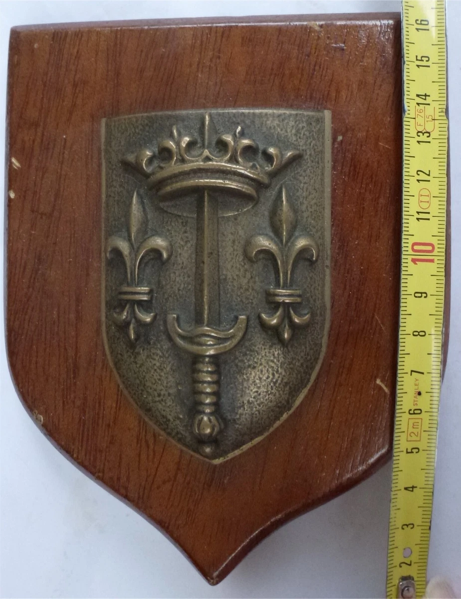 Tape De Bouche De La Marine - Blason Cuivre Bâtiment Garonne - Décoration Militaire D'occasion