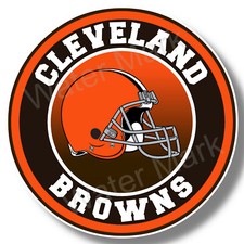 Cleveland Browns Vinyl Sticker, Decal Truck, Car Window football helmet USA