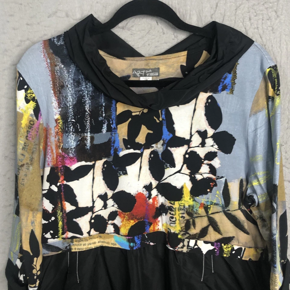 Simply Art By Dolcezza Dress Womens Extra Large Abstract Modern Art to Wear - Image 3 of 4