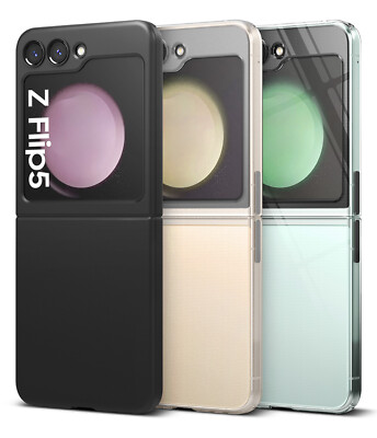 Ringke [Slim] For Samsung Galaxy Z Flip 5 Clear / Black Case Protective PC Cover