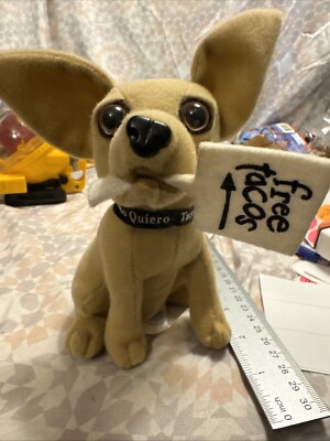 Vtg Applause “Yo Quiero Taco Bell” Chihuahua Dog Free Tacos