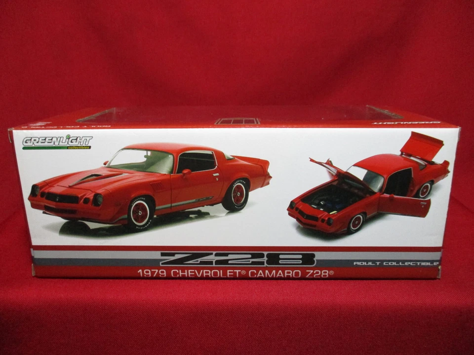 1:18 Scale 1979 Chevy Camaro Z-28 Hard Top Red Greenlight Diecast Model Car Z28 - Image 3 of 4