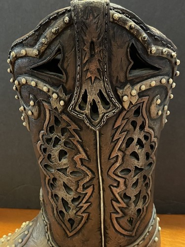 light up decorative western boot, resin garden decor Home Decor American - Picture 2 of 11