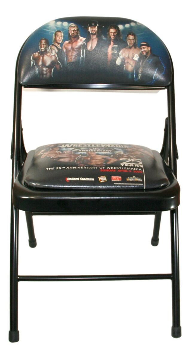 2009 WWE Wrestlemania 25 Ringside Folding Chair Houston | eBay 2009 WWE Wrestlemania 25 Ringside Folding Chair Houston | eBay