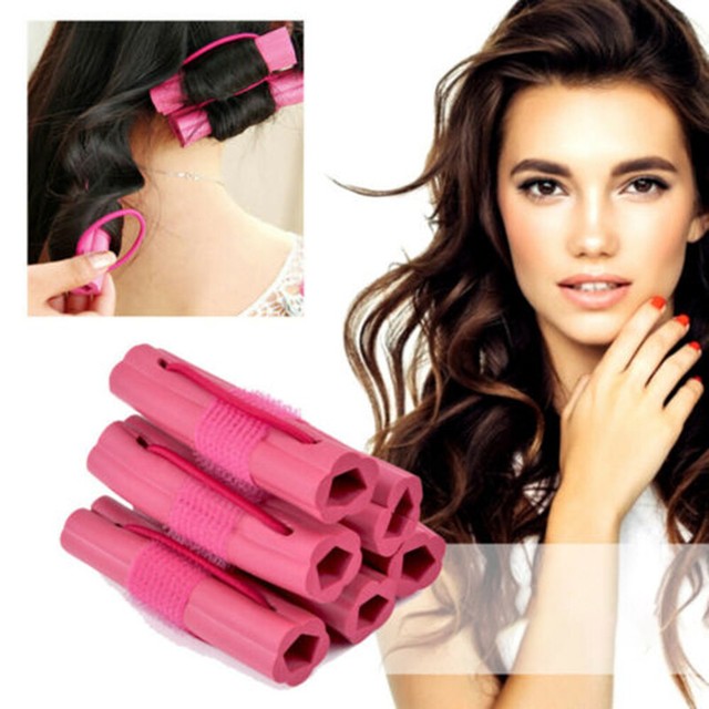 3 Pcs Colorful Soft Foam Sponge Wave Perm Hair Rollers Curler O6z1