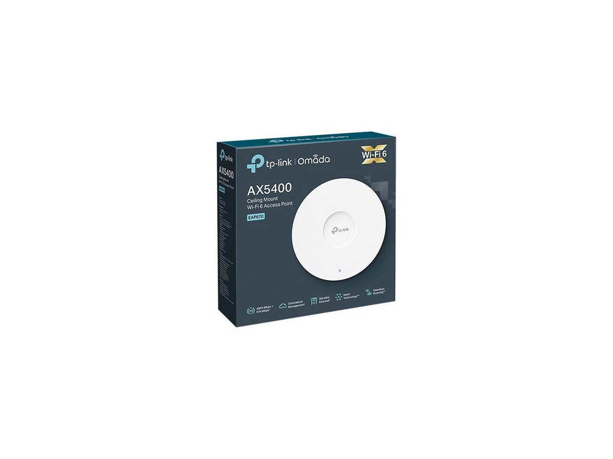 TP-Link EAP670 AX5400 Ceiling Mount WiFi 6 Access Point
