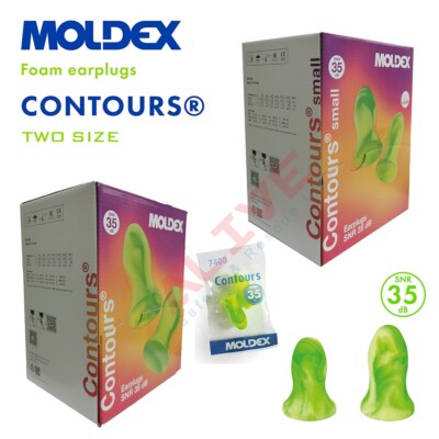 Moldex Contours Schaumstoff Ohrstöpsel kleine & Standardgröße Ohrstöpsel -- SNR: 35db