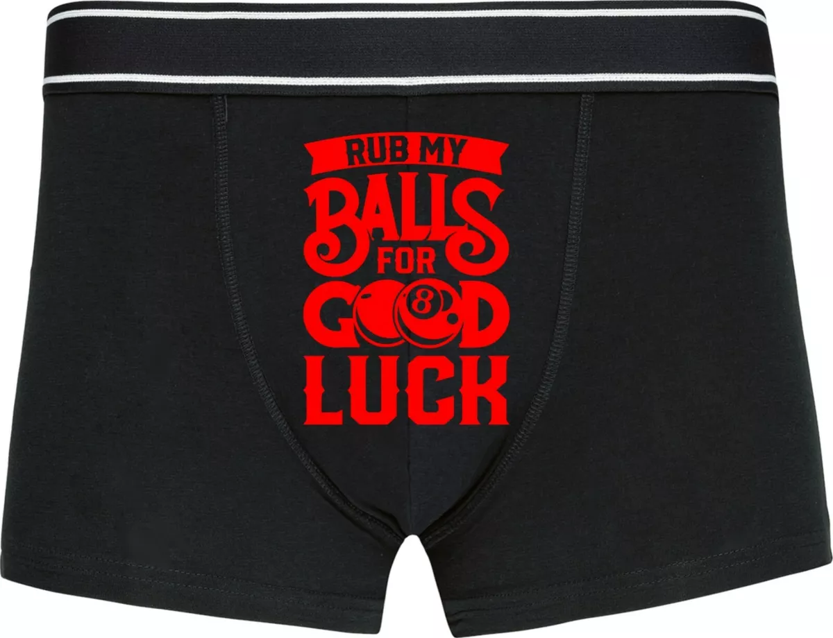 Rub My Balls For Good Luck Funny Valentine s Day boxer Funny Underwear For Men