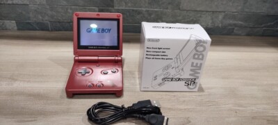 Nintendo Gameboy Advance SP Groudon Pokémon Reshell *Glass Screen & New Battery*