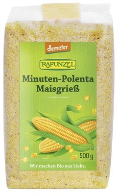 Rapunzel - Minuten-Polenta Maisgrieß Demeter (500g) Grieß Kochen Bowl süß