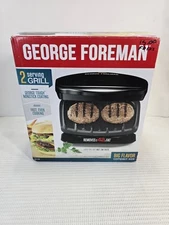 George Foreman Compact 2 Serving Nonstick Grill - GR10B