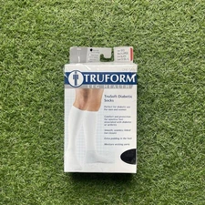 True form Tru Soft Diabetic Socks XL Black 1913–XL 8-15mmhg Open Box