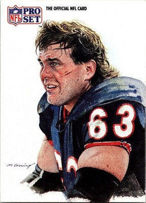 1991 Jay Hilgenberg 63 Bears 385 National Football League Sports Trading Card