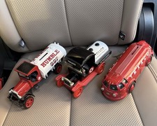 Ertl Gearbox Diecast Tanker Truck Coin Bank Lot Texaco Humble Ford Kenworth 1:25