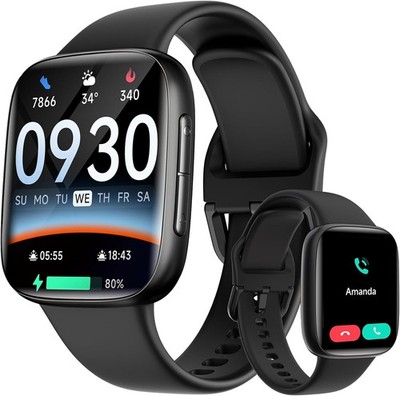 Smartwatch Herren Männer mit Telefonfunktion Armbanduhr für iOS Android Outdoor