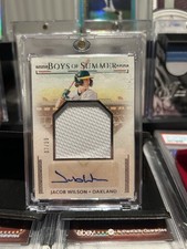 2024 Jacob Wilson Boys of Summer - Jumbo Material Signatures JMS-JW /99