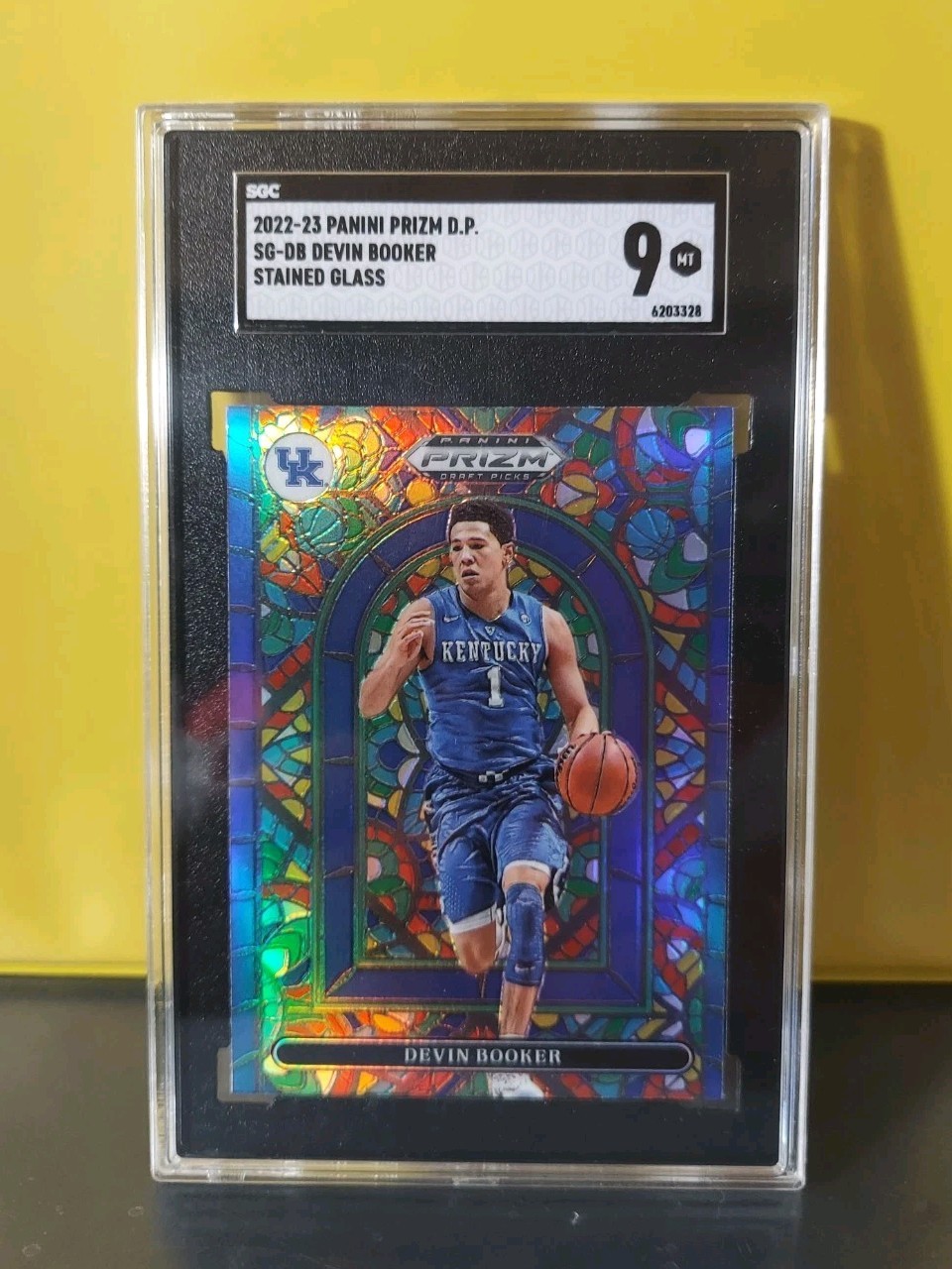 Devin Booker Stained Glass Prizm 2022-23 Panini Prizm Draft Picks #SG-DB SSP
