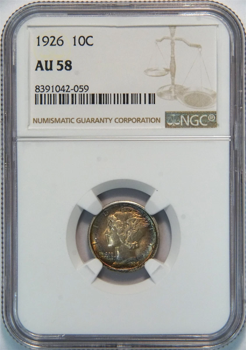 AU 58 Graded Mercury Dimes (1916-1945) for sale | eBay