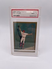 1999 Topps Traded Gold Eric Valent RC #T45 PSA 9 Mint Phillies Rookie