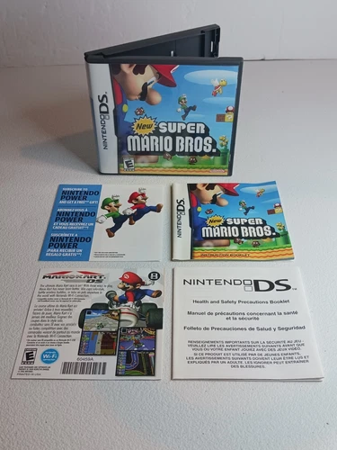Nintendo DS New Super Mario Bros. 2006 Case And Instructions Only * NO GAME *