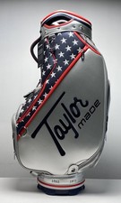 Taylormade Summer Commemorative 25 USA Staff Bag Silver Navy Blue Golf Bag NEW