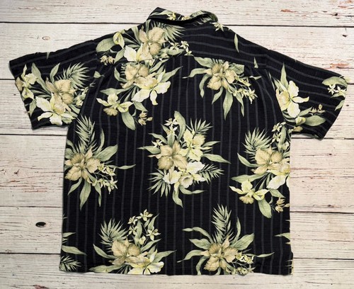 Havana Jacks Cafe Shirt Floral Hawaiian Silk Short Sleeve Button Up Men’s Sz XXL - Picture 2 of 7