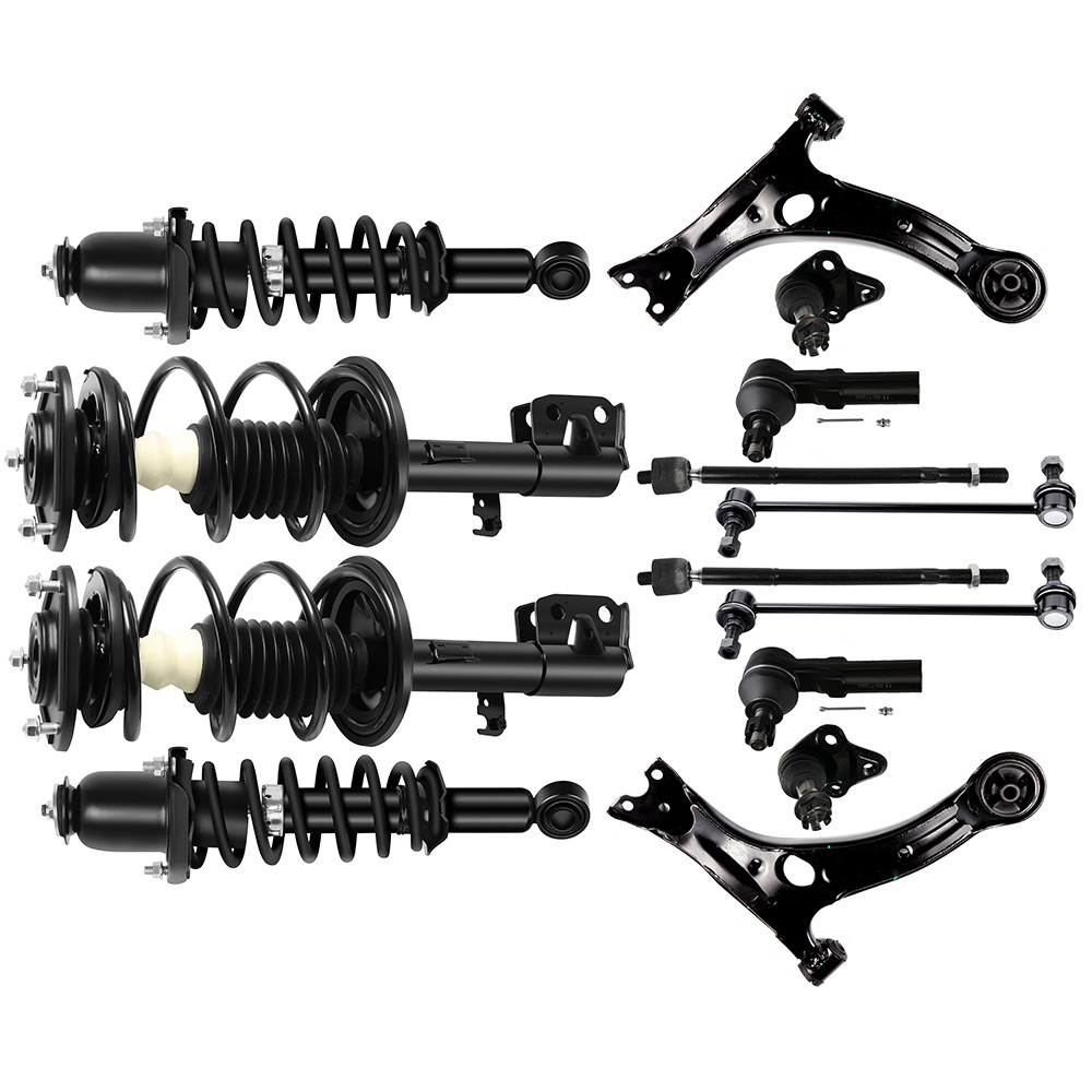 For 2009-13 Toyota For Corolla Complete Front Rear Struts Shocks Sway Bar Links