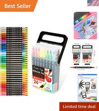 Dual Tip Markers for Kids, Washable Markers Set, Art Marker with Stand Portab...