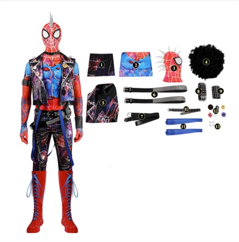 Lo último Spider-Man: Across the Spider-Verse Hobie Marrón Conjunto Zapatos Juegos con disfraces Lote