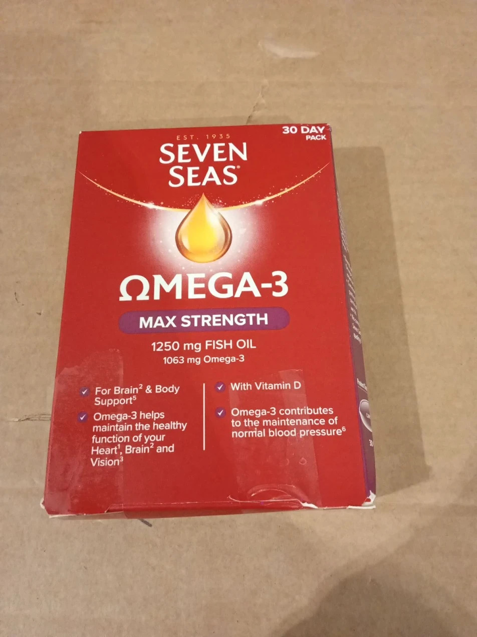 Seven Seas Omega 3 Max Strength 30 Capsules - Image 2