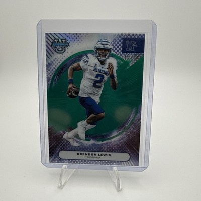 Brendon Lewis 2025 Bowman U Best Teal /15 Refractor #96 Memphis QB