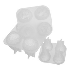  3 Pcs Strawberry Candle Mold Molds Silicone Handmade Candles Fruit