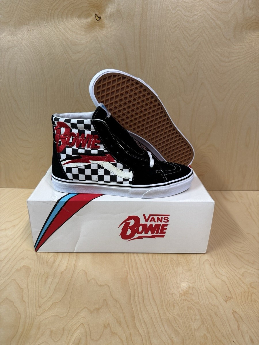 Vans x David Bowie Sk8-Hi Checkerboard Black/White Size: 10 *RARE