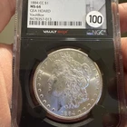 1884-CC MORGAN SILVER DOLLAR $1 – NGC MS64 – GSA HOARD – Carson City HEAT!!