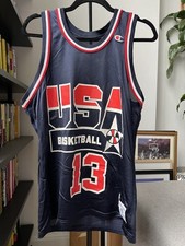 Vintage Shaq Team USA Champion Jersey Mens 40 (M) 1994 Olympics Shaquille O'Neal