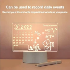 Led Lamp,Note Board Creative Led Night Light USB Message Board, Color Change Lt