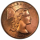 Photo of a 1793-P Large Cent from an eBay listing that sold on Jun 21, 2026