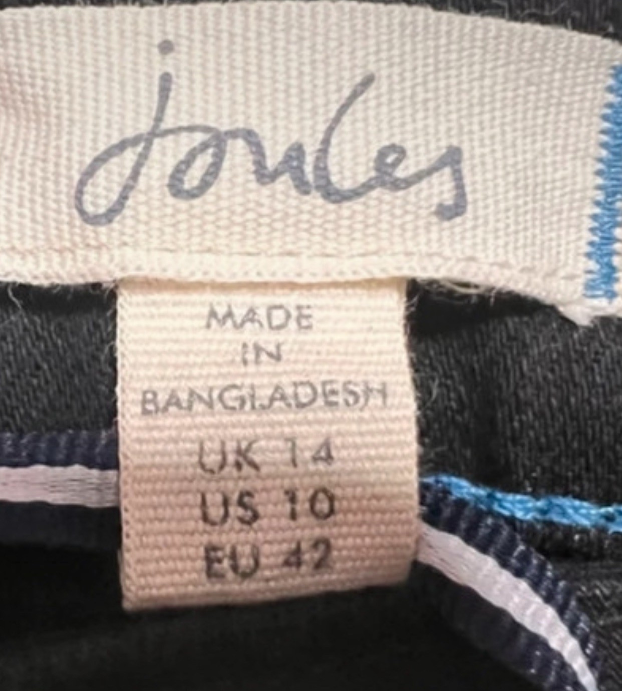 Joules   Monroe  Stretch Jeans - Black- size 14 UK image 3