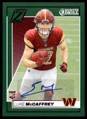 2024 Panini Zenith Two Minute Drill Auto Luke McCaffrey RC #168