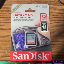 SanDisk 32GB SDHC Memory Card Class 10 UHS I High Speed SDSDUP 032G A