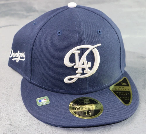 Men's New Era Navy Los Angeles Dodgers 2024 City Connect 59FIFTY Fitted Hat 7.5