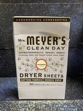 Mrs. Meyer's Clean Day Dryer Sheets - Lavender 80 Ct, Damaged Box