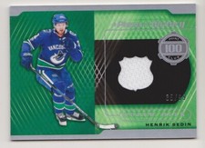 20-21 SP Game Used Henrik Sedin /99 Jersey A Piece Of History Canucks 2020