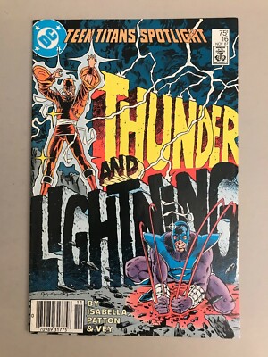 Teen Titans Spotlight #16 Newsstand Edition DC 1987 Thunder & Lightning 7.0