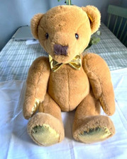 FAO SCHWARTZ 160th Anniversary Soft Plush Gold Metallic 2022 Teddy Bear 18  