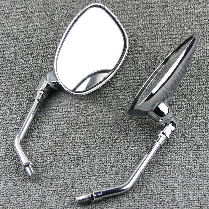 Espejo retrovisor lateral cromado para Yamaha SRX250 SRX400 SRX600 XV250 V-Star 250 Foto 2 de 4