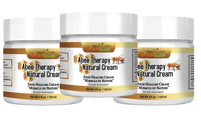 3 JARS Ointment CREAM 360 ML ABEE THERAPY CREAM BEE THERAPY ABEJA B-VENOM