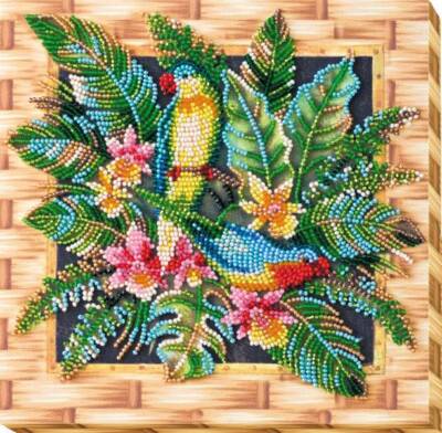 Midi Bead embroidery kit Lori Parrots DIY Embroidery Kit beadwork pattern