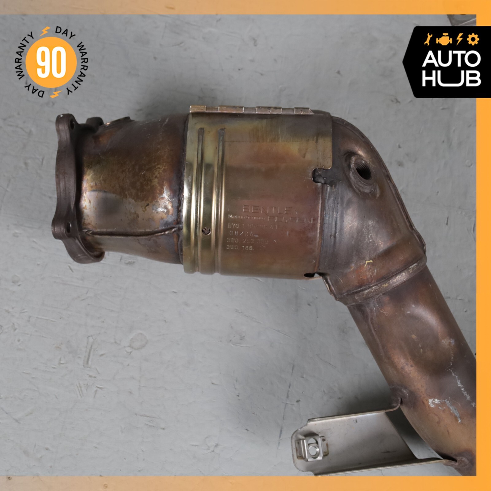 03-13 Bentley Continental GT GTC Exhaust Downpipe Left & Right Side Set OEM